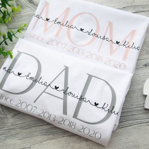Dad | Papa since Hoodie personalisiert , Sweater ,T-Shirt | Hoodie, Dad Shirt | Sweater personalisiert | Vatertagsgeschenk | Geburtstag