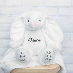 Cuddly toy deer personalized with name date of birth Easter Gift for the birth Birthday gifts Gifts Children Soft toy image 7