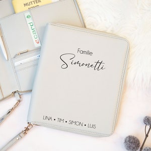 Gezinsorganizer, reisorganizer, U-boekje, vaccinatiebewijs, reisorganizer, U-boekje omslag, gepersonaliseerde organizer, kerstcadeau voor mama