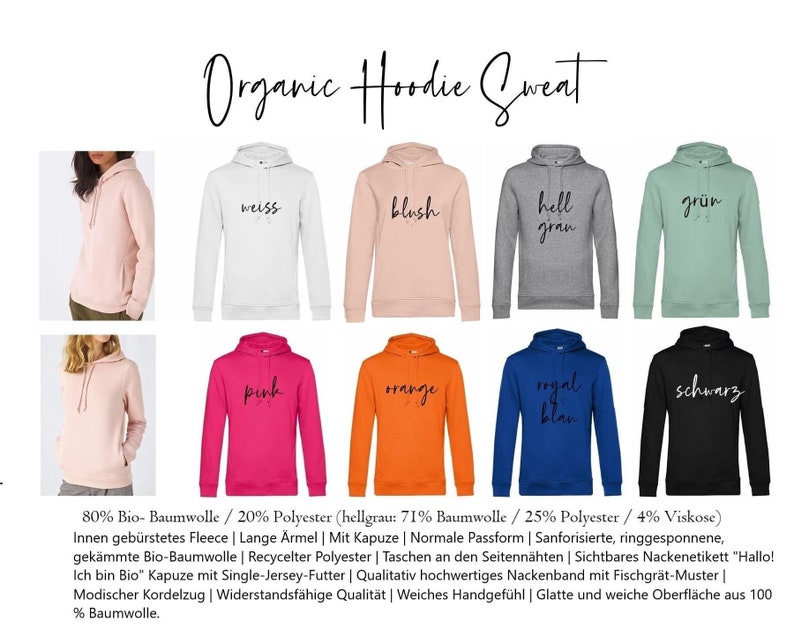 Mama Hoodie personalisiert, Mom Shirt mit Kindernamen, Geschenke für Frauen, Statementshirt,Weihnachtsgeschenke für Frauen, Geschenk Familie Bild 2