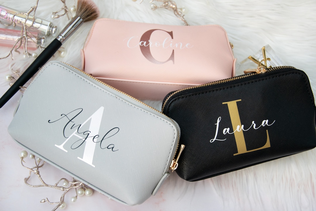 Cosmetische tas gepersonaliseerd met naam cadeaus voor haar cadeau vrouw Moederdag cadeau kerstcadeaus dames moeder cadeau Etsy Nederland