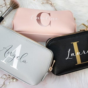 Kosmetiktasche personalisiert mit Name, Geschenke für sie, Geschenk Frau, Muttertagsgeschenk, Weihnachtsgeschenke Frauen, Mama Geschenk