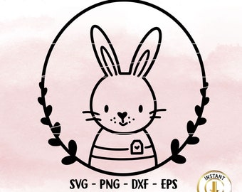 Plotterdatei Ostern, Palmkätzchen, SVG PNG Hase, Plotterdatei Kranz, Digistamp Osterhase, Frühling, Frühlingskranz svg, Laserdatei dxf