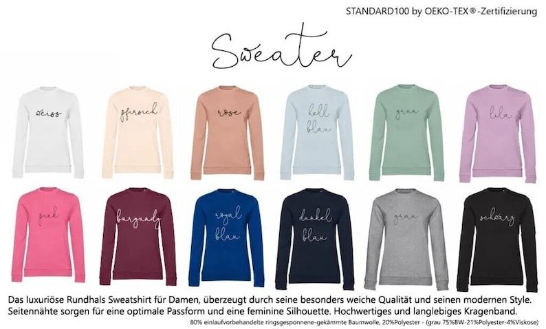 Mom Hoodie personalisiert mit Kindernamen EST, Mom T-Shirt , Muttertagsgeschenk, Geschenksidee, Geschenk zur Geburt, Geschenke für Frauen, Bild 5