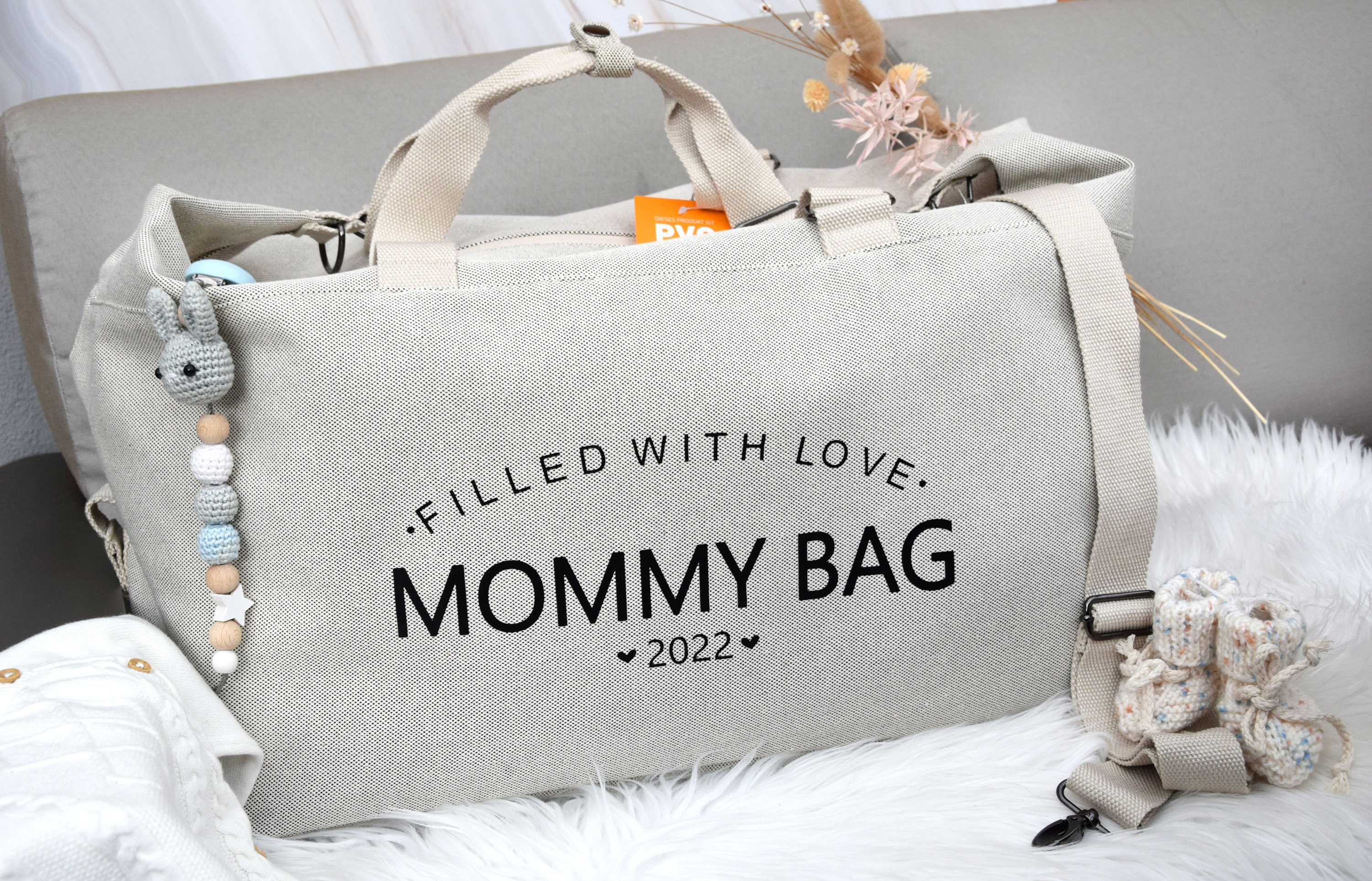 printe Diaper Bag Tote, Mommy Bag for Hospital, Large Capacity Waterproof  Baby Bag for Mom Travel, Hospital Bag for Labor and Delivery with Baby