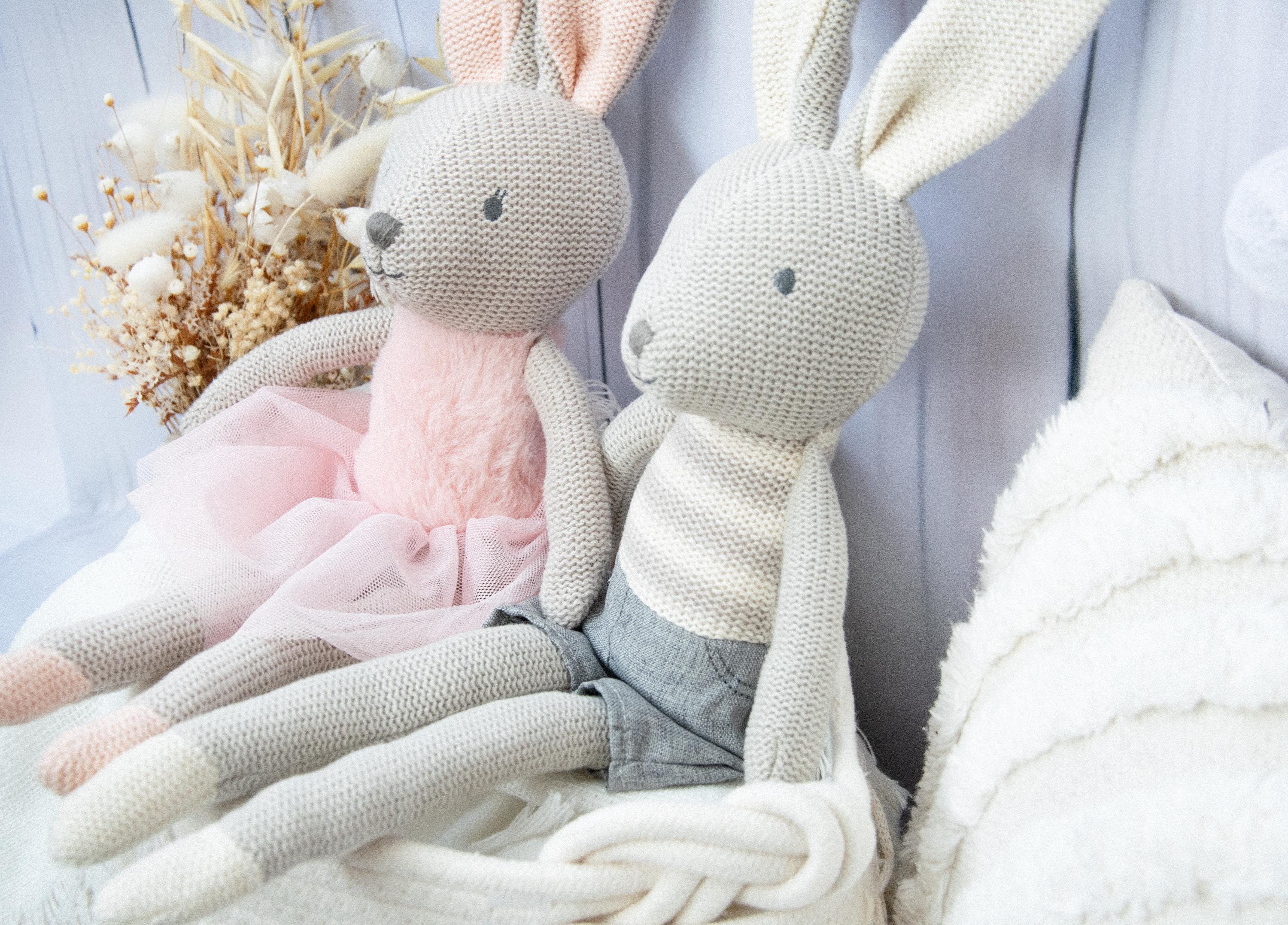 Coniglio Di Peluche Personalizzato Con Foto E Testo – Regalo Su Misura Per Pasqua, Natale O Compleanno, 30 Cm, Con Registratore Vocale Opzionale