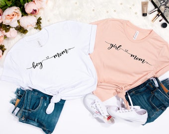 Girlmom | Boymom | Mom Hoodie Mama Hoodie, Shirt , Sweater personalisiert mit Kindernamen und Geburtsjahre, Muttertagsgeschenk