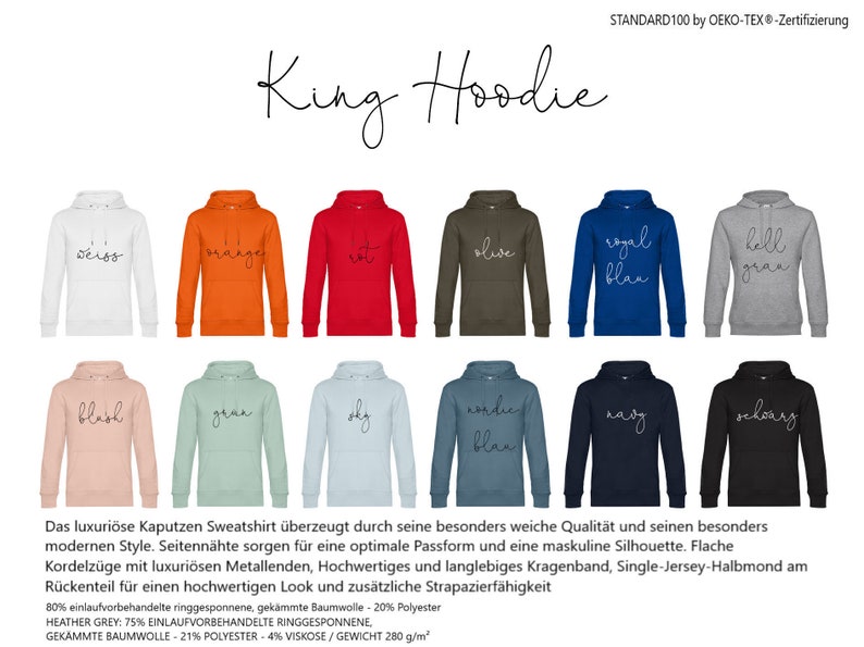 Dad Papa since Hoodie personalisiert , Sweater ,T-Shirt Hoodie, Dad Shirt Sweater personalisiert Vatertagsgeschenk Geburtstag Bild 7