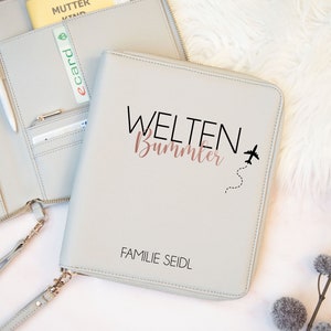 Organizador familiar, organizador de viajes, certificado de vacunación, organizador de viajes, funda de U-book, organizador personalizado, regalo de Navidad, pasaporte,