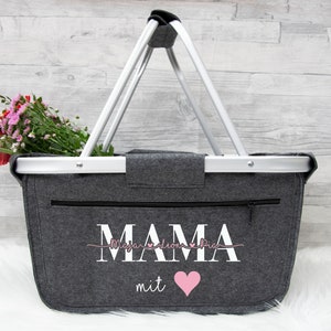 personalisierter Einkaufskorb, Geschenk Weihnachten für Oma, Weihnachtsgeschenke für Frauen Muttertagsgeschenk, Filzkörbe, Weihnachten, Mama