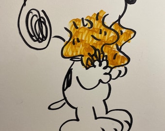 Peanuts, cómic original, dibujo, pintura, arte, obra de arte encontrado en el patrimonio,