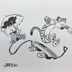 Calvin und Hobbes, Nachlassfund, Zeichnung, Kunst, Kunstwerk, Comic, Buch