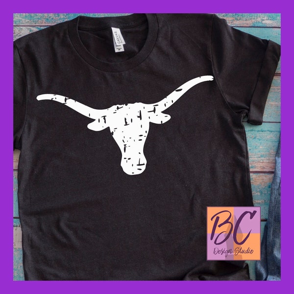 Longhorns Team Grunge Distressed svg, jpg, dxf, eps, png, clip art, svg, Sport Fan, Word Art, Iron-On, BCDSPurpleO, Vinyl Transfer, bcdspo