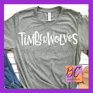 Timberwolves Team Sports Name svg, tigers svg, jpg, dxf, eps, png, clip art, Sport Fan, Word Art, Iron-On, BCDSPurpleO, Vinyl Transfer