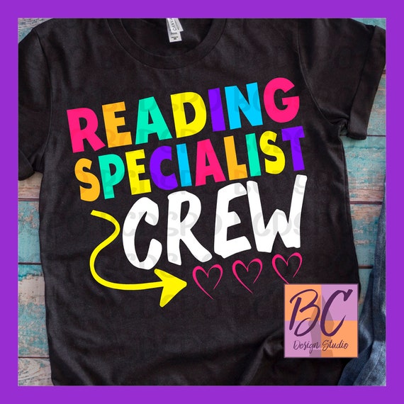 Download Reading Specialist Crew Svg Reading Svg Reading Teacher Svg Etsy