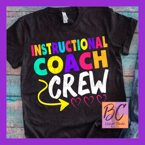 Instructional Coach Crew svg, Coach svg, Instructional Coach svg, png, SVG, dxf, school, teacher team, BCDS Purple O, BCDSPO