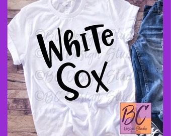 White Sox Team Sports Name svg, white sox svg, jpg, dxf, eps, png, clip art, Sport Fan, Word Art, Iron-On, BCDSPurpleO, Vinyl Transfer