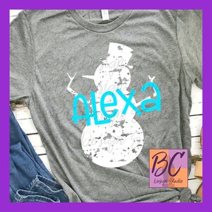 Grunge Distressed Snowman svg, jpg, png, clip art, Christmas svg, Holiday, Christmas Shirt, Iron-On, BCDSPurpleO, Vinyl Transfer