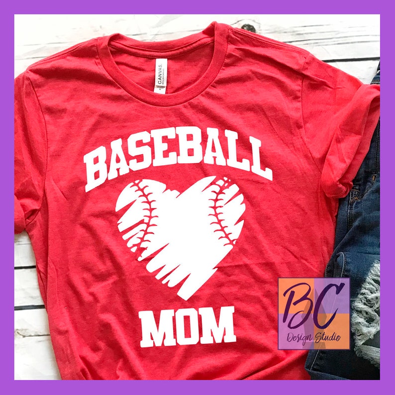 Download Baseball Mom svg Baseball Heart Distressed jpg dxf eps | Etsy