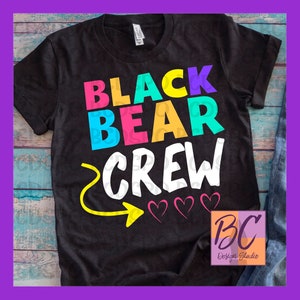 Black Bear Crew svg, Black Bear svg, Gym Coach svg, Black Bear Crew, png, svg, dxf, school, teacher team, BCDS Purple O, BCDSPO