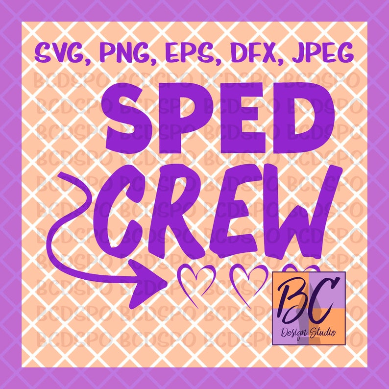 Download SPED Crew svg Teacher svg Special Education svg rainbow | Etsy