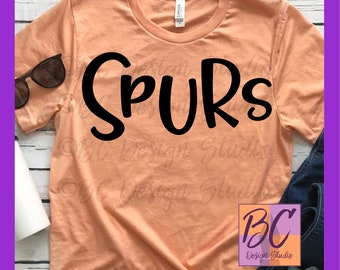 Spurs Team Sports Naam svg, spurs svg, jpg, dxf, eps, png, clip art, Sport Fan, Word Art, Iron-On, BCDSPurpleO, Vinyl Transfer