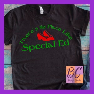 No Place Like Special Education svg, Teacher svg, school shirt, SPED svg, png, svg, dxf, school, teacher team, BCDS Purple O, BCDSPO