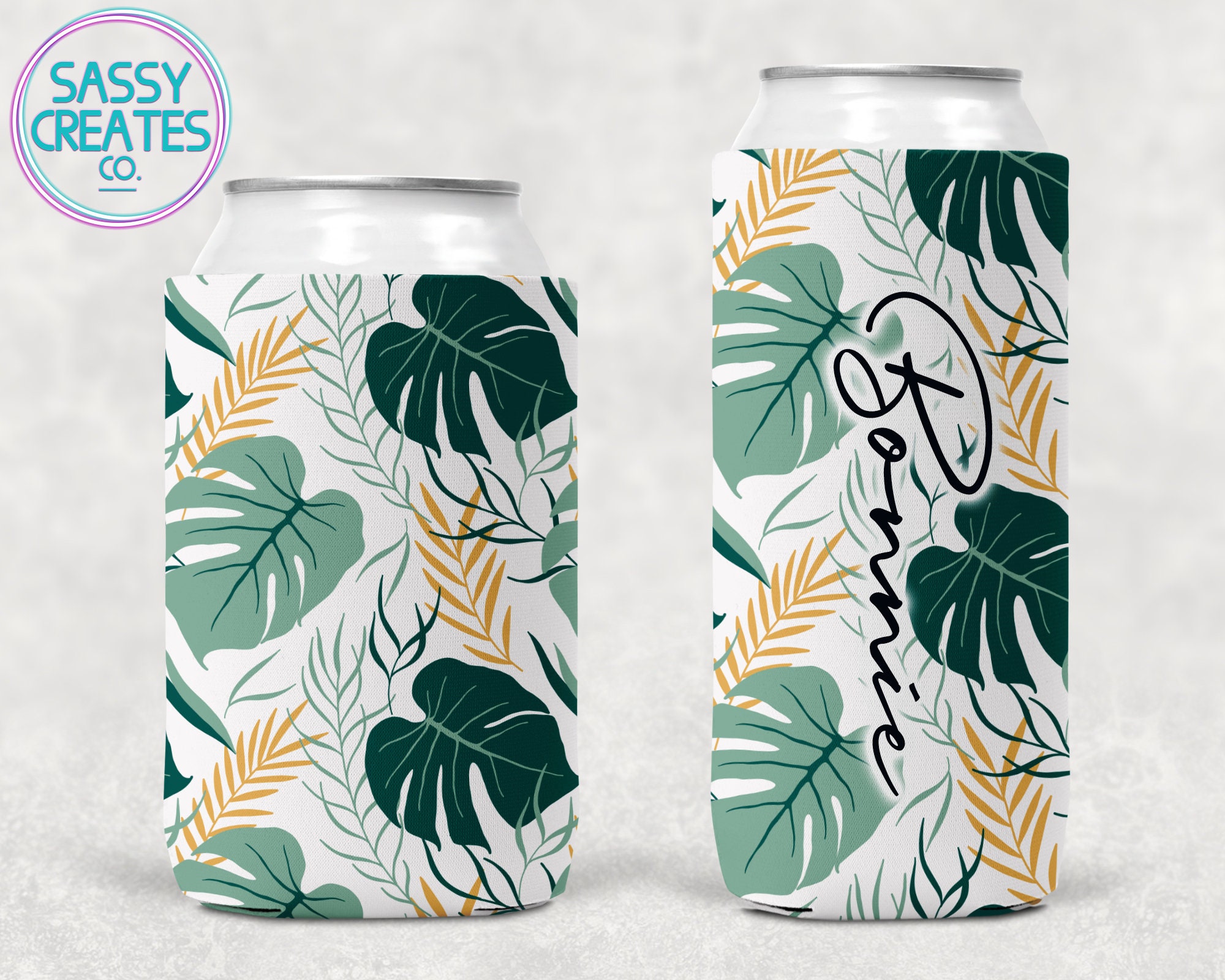 Bridal Party Tropical Drink Koozies – Z Create Design
