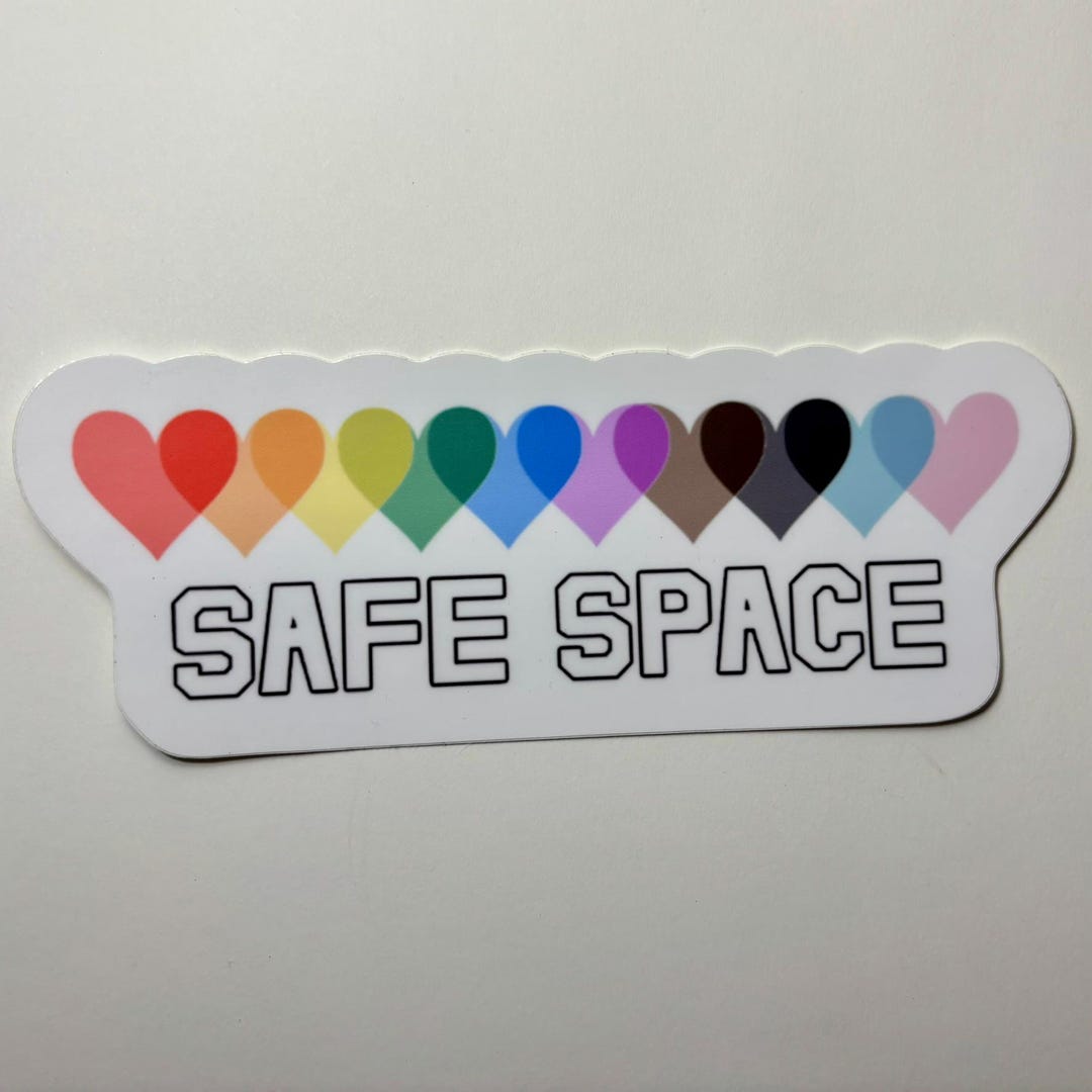 Safe Space Vinyl Sticker | 7 X 2 Inch | Waterproof, Fade Resistant - Etsy