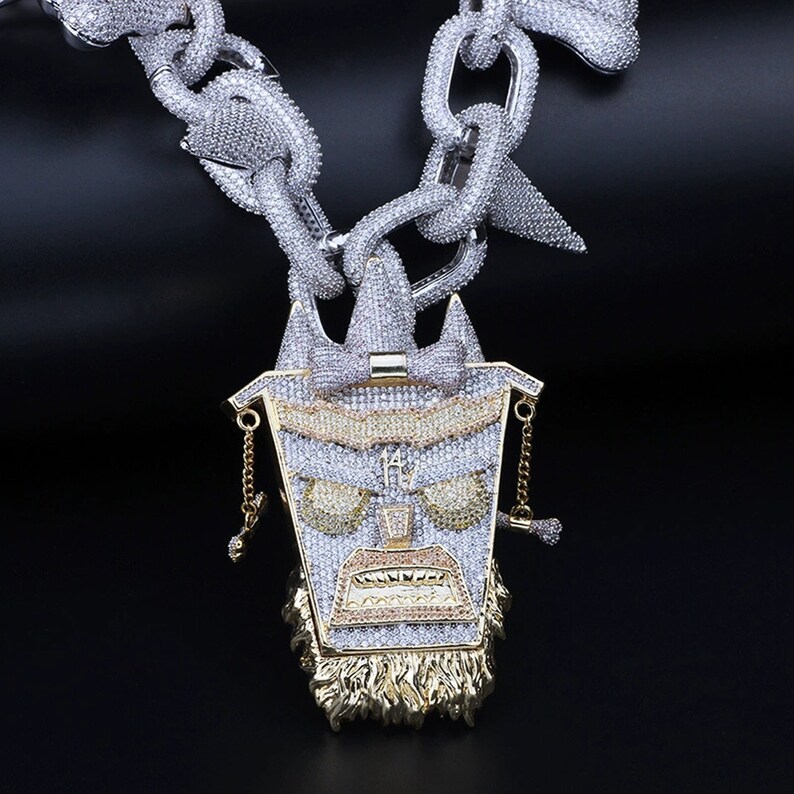 Famous Rapper Theme Pendant Necklace Chain Handmade Top Etsy