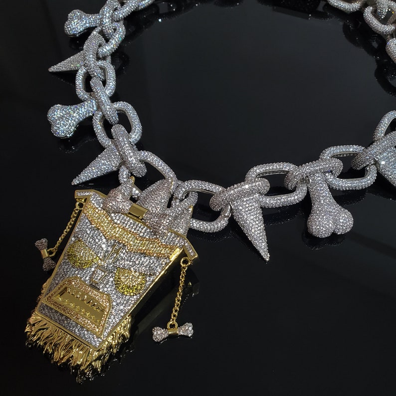 Famous Rapper Theme Pendant Necklace Chain Handmade Top Etsy