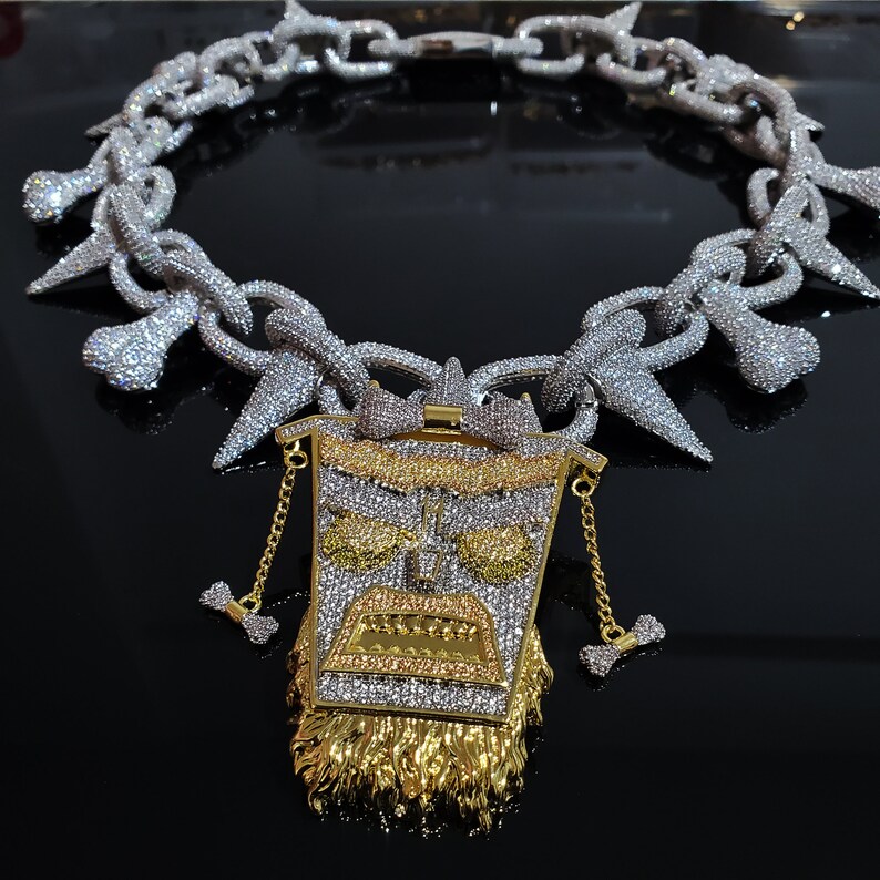 Famous Rapper Theme Pendant Necklace Chain Handmade Top Etsy