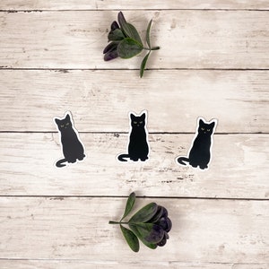 Black Cat Magnet Green Eyes | Witchy Magnets | Refrigerator Magnet | Thin Magnet | Waterproof Magnet | Cute Magnet | Kitty Magnet | Animal