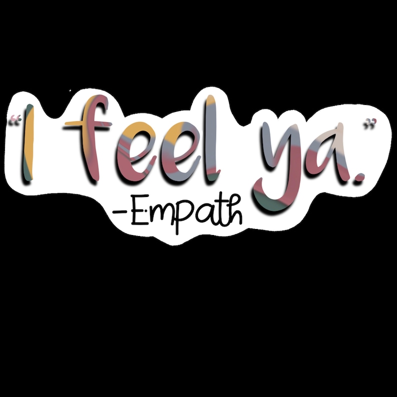 Bullet Journal Empath Gifts Yeti Witchy Sticker Book of Shadows I feel Ya Empath Sticker Waterbottle Hyrdoflask Laptop