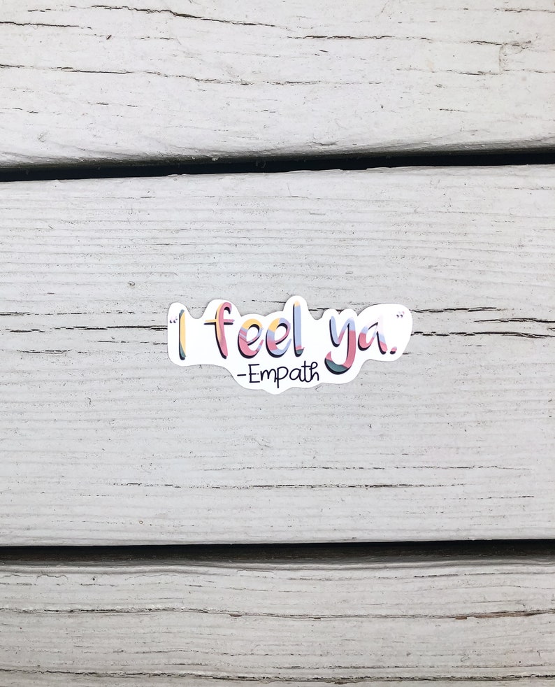 Bullet Journal Empath Gifts Yeti Witchy Sticker Book of Shadows I feel Ya Empath Sticker Waterbottle Hyrdoflask Laptop