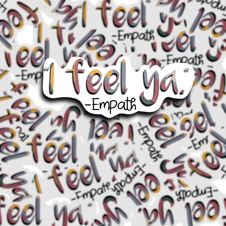 Bullet Journal Empath Gifts Yeti Witchy Sticker Book of Shadows I feel Ya Empath Sticker Waterbottle Hyrdoflask Laptop