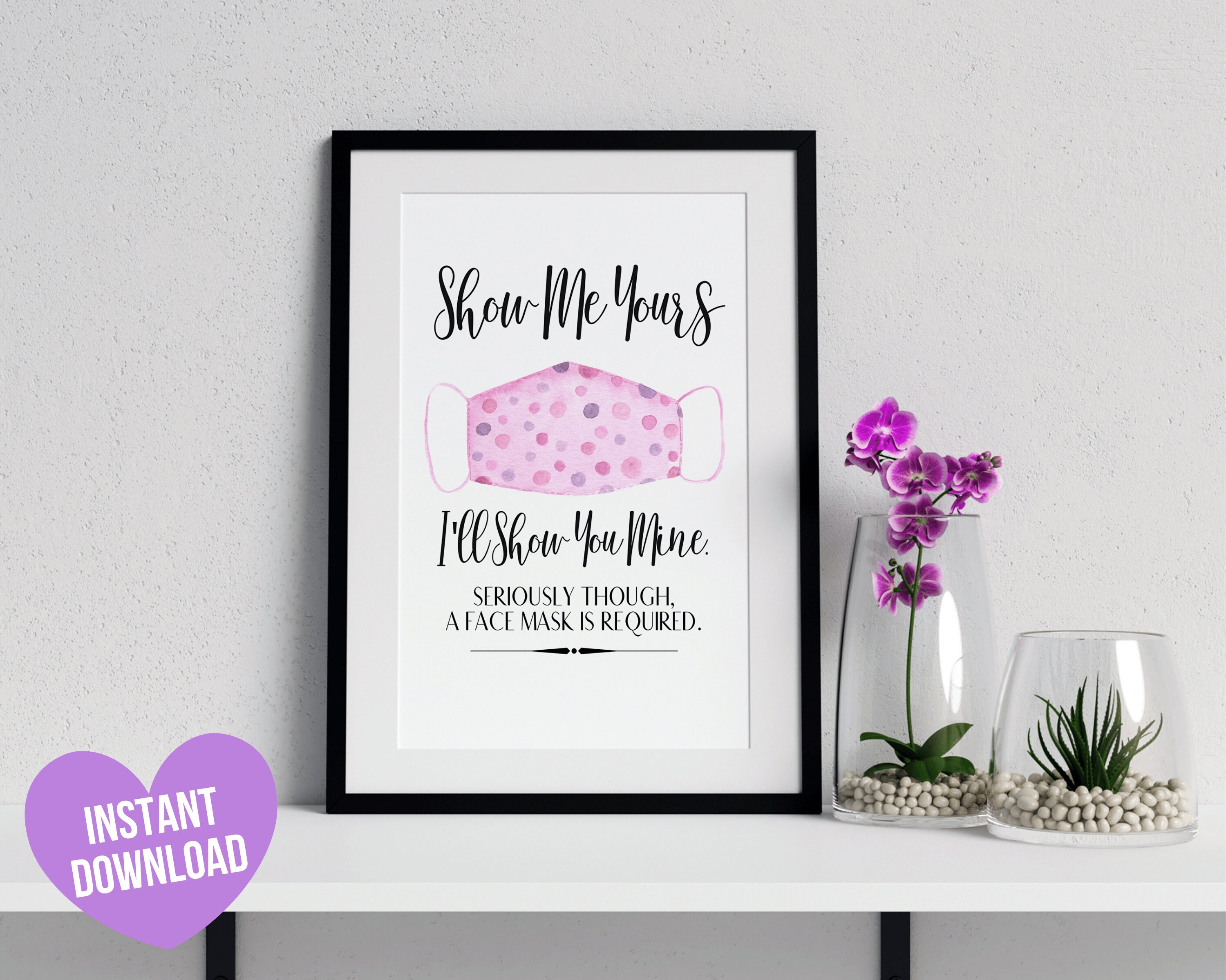 Face Mask Sign Mask Required Printable Sign for Business or - Etsy