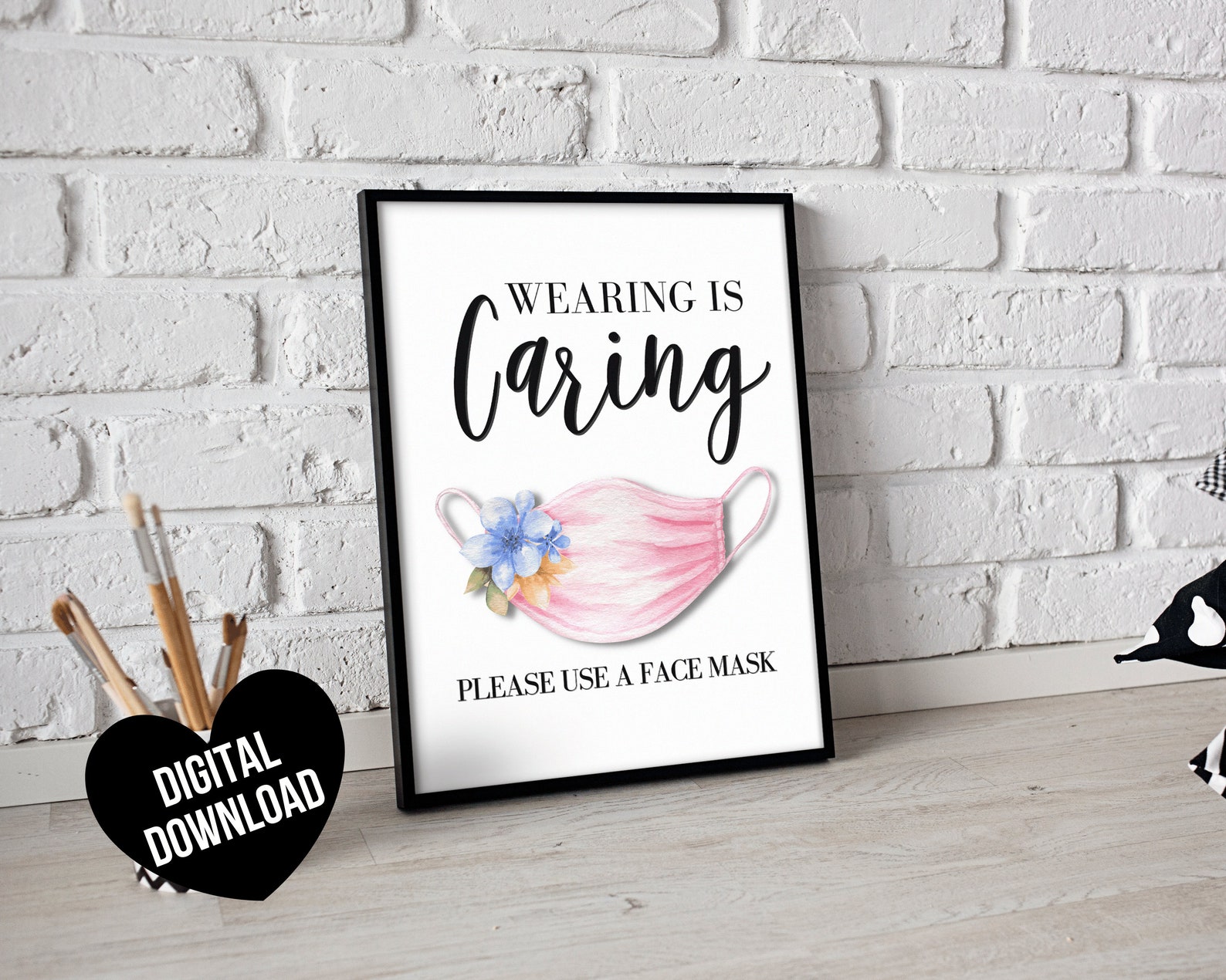Face Mask Sign PRINTABLE Wear a Mask Sign Face Mask Required - Etsy
