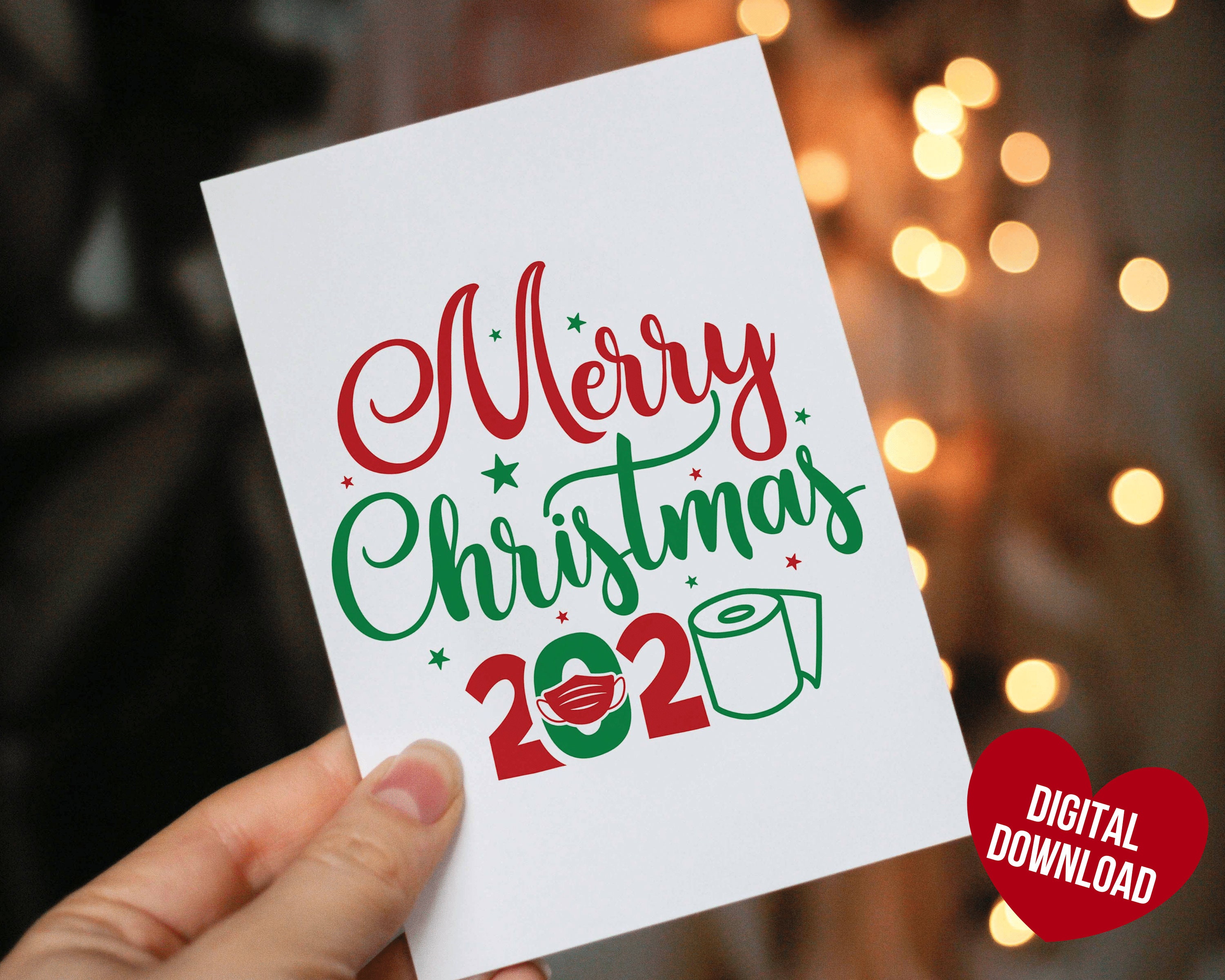 Funny Christmas Cards Printable 2020 Christmas Card | Etsy