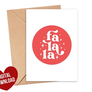 Printable Christmas Cards, Christmas Cards Pack, Set of 14, Modern ...