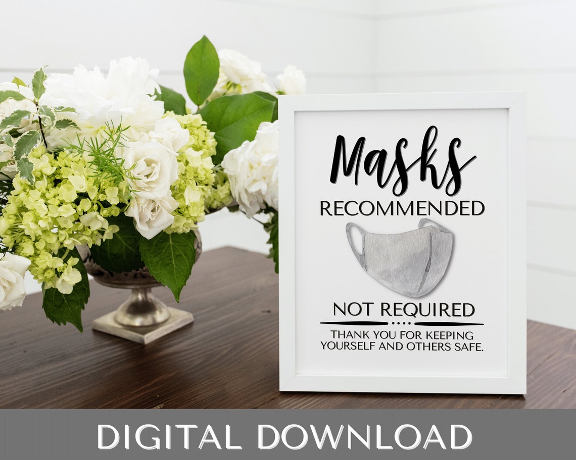 Face Mask Sign PRINTABLE Wear a Mask Sign Face Mask - Etsy