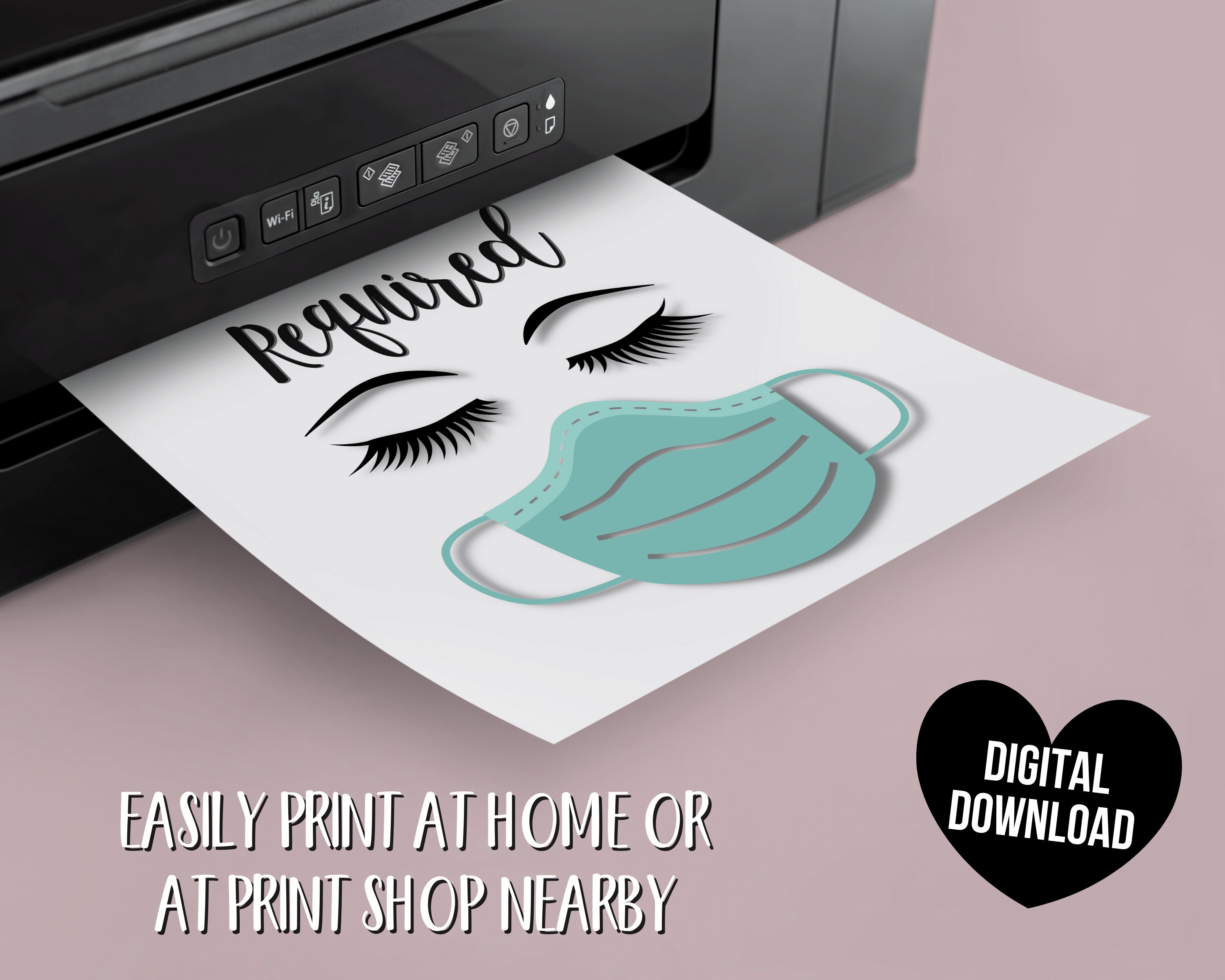 Face Mask Sign BUNDLE Mask Required Sign Printable Please - Etsy