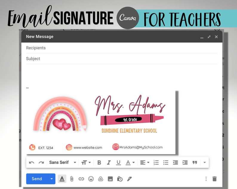 Teacher Email Signature Email Template For Teachers Email Etsy teacher-email-signature-email-template-for-teachers-email-etsy