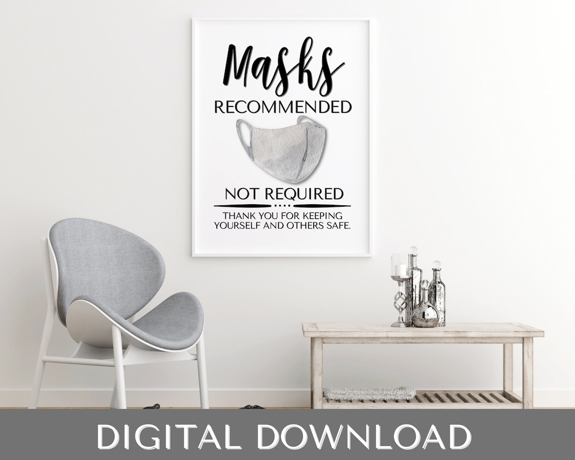 Face Mask Sign PRINTABLE Wear a Mask Sign Face Mask - Etsy
