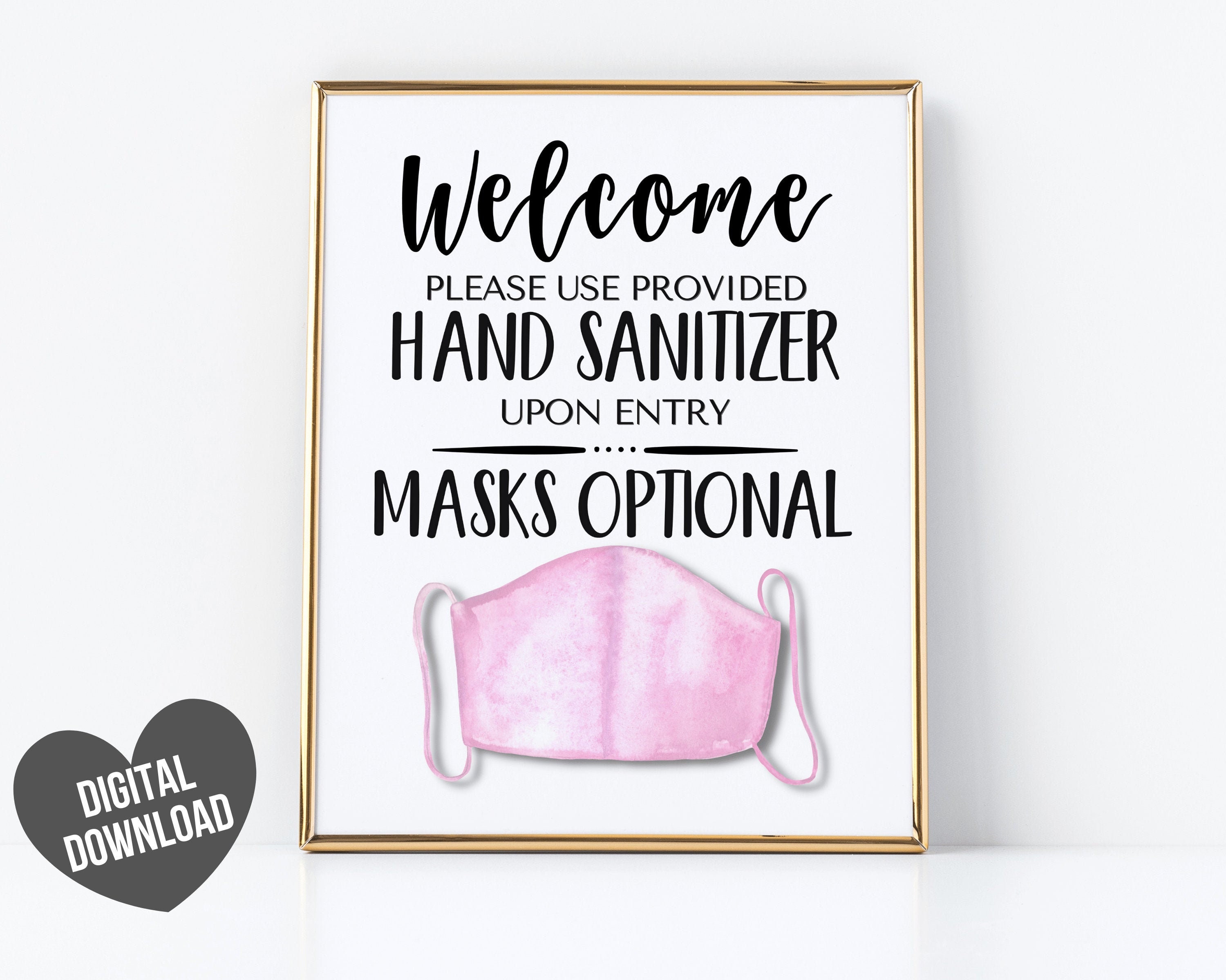 Face Mask Sign PRINTABLE Face Mask Optional Sign Please Etsy Face Mask Sign PRINTABLE Face Mask Optional Sign Please Etsy