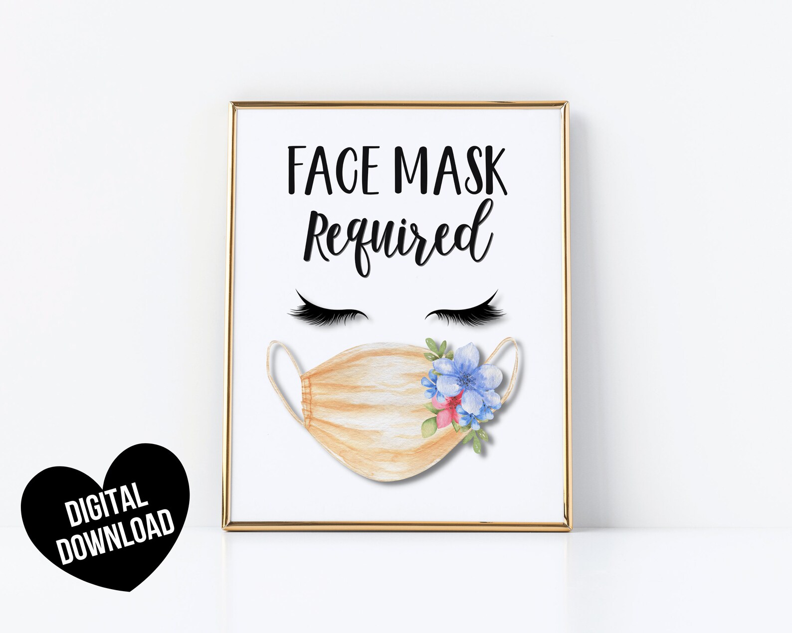 Face Mask Sign BUNDLE Mask Required Sign Printable Please - Etsy