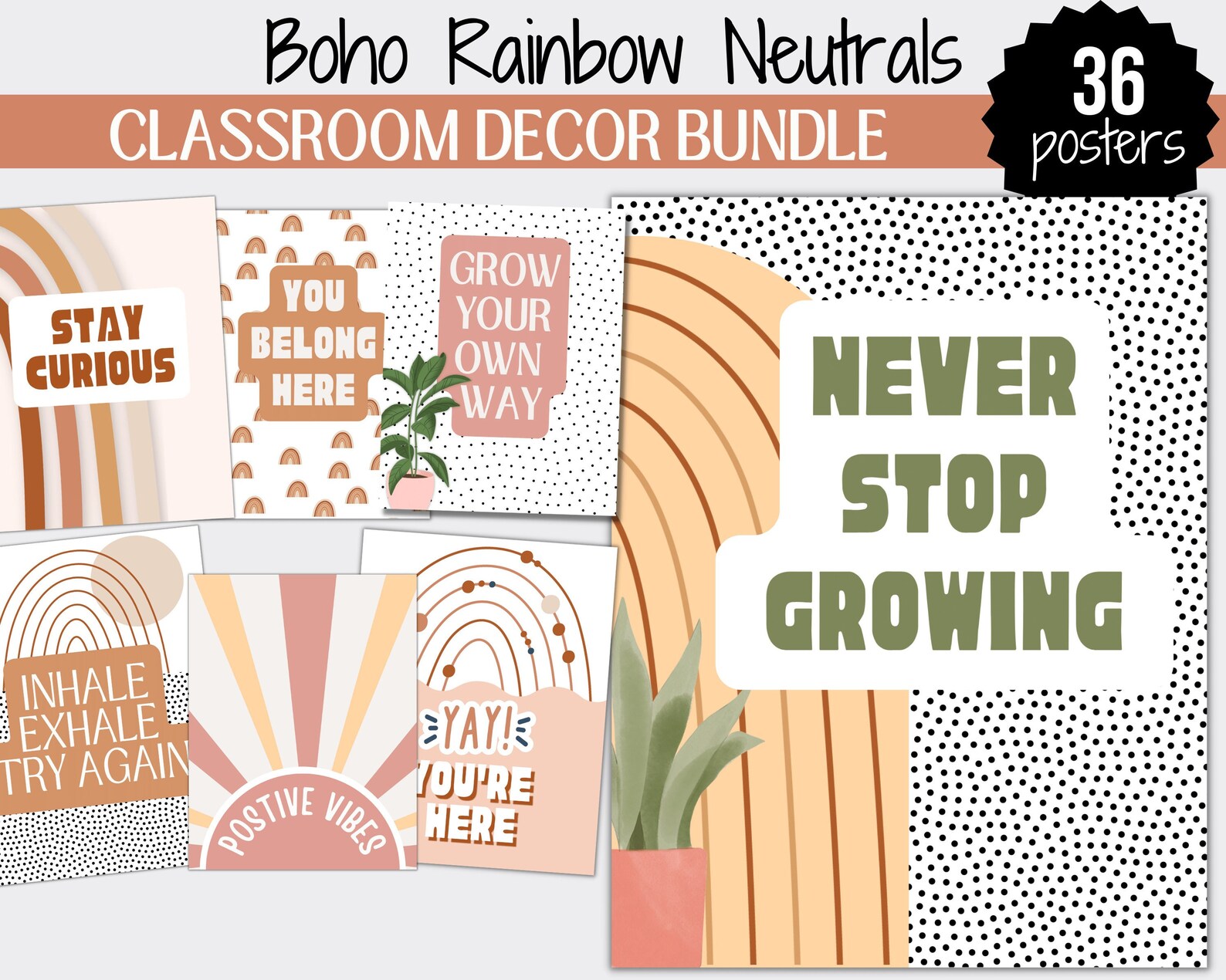 Classroom Decor Bundle Boho Classroom Decor Elementary - Etsy