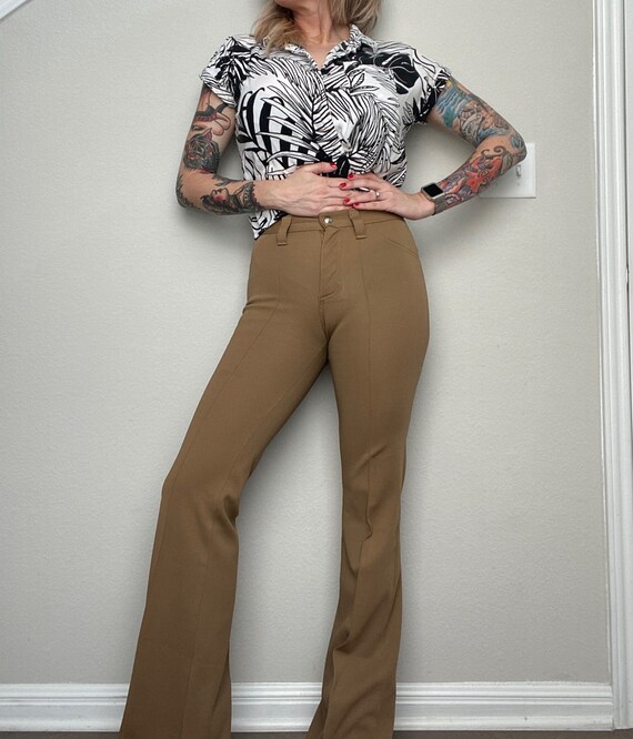 Vintage 1970s Lee Western Flared Pants