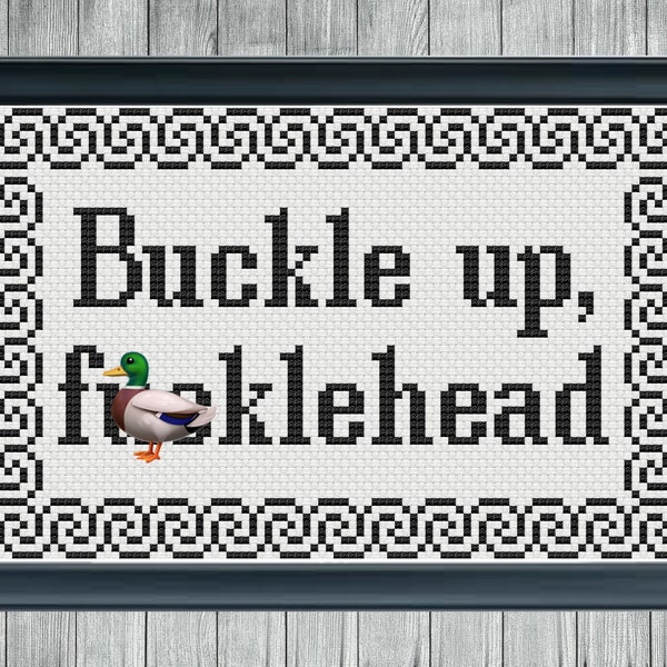 Succession Buckle Up Cross Stitch Pattern (Instant PDF Download) hbo tv show funny quotes tom wambsgans cousin greg nicholas braun tomgreg