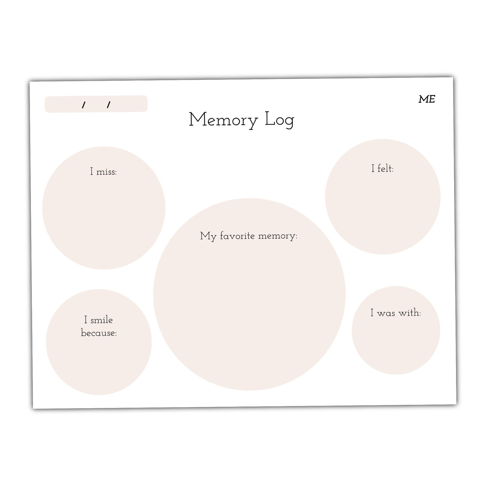 Printable Boho Memory Log iPad Goodnotes Notability Etsy España